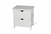Picture of NORTON 2 DRW SMALL BEDSIDE TABLE * WHITE