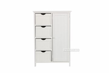 Picture of NORTON 4 DRW 1DR SMALL CABINET * WHITE