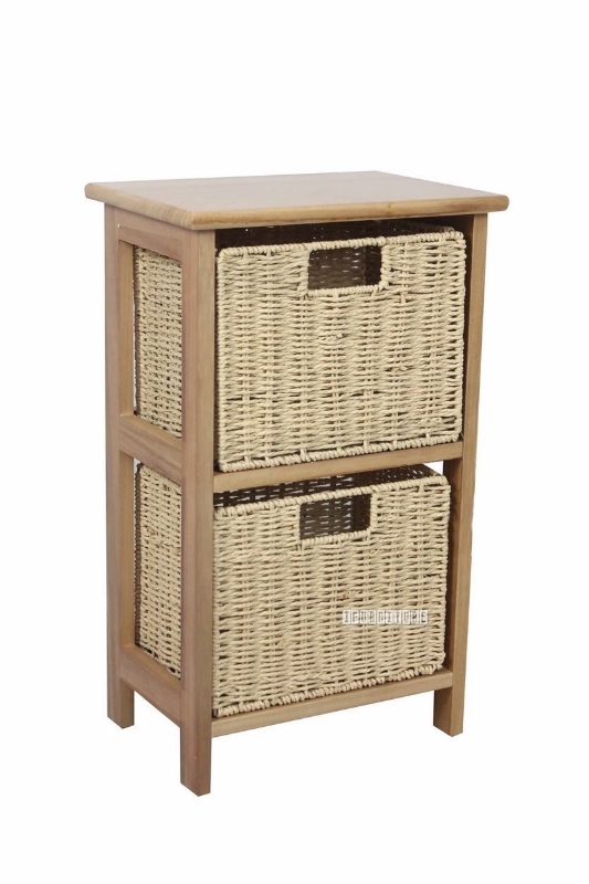 Picture of HONY Cabinet with 2/3 Paper Rope Baskets - 2 Drawers