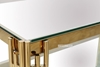 Picture of LELLA RECTANGLE CLEAR GLASS COFFEE TABLE * GOLD