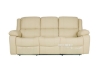 Picture of BRIGHTON RECLINING 1+ 2+3 Sofa Range (Beige) Air Leather- 2 Seater with Console (Loveseat)