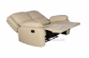 Picture of BRIGHTON RECLINING 1+ 2+3 Sofa Range (Beige) Air Leather- 2 Seater with Console (Loveseat)
