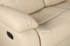 Picture of BRIGHTON RECLINING 1+ 2+3 Sofa Range (Beige) Air Leather- 2 Seater with Console (Loveseat)