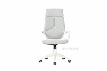 Picture of SUTTON HIGH BACK OFFICE CHAIR *WHITE FRAME WITH GREY FABRIC