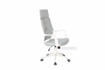 Picture of SUTTON HIGH BACK OFFICE CHAIR *WHITE FRAME WITH GREY FABRIC