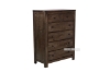 Picture of HEMSWORTH Solid Timber 5-Drawer Chest (Dark Grey)