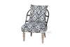 Picture of PAISLEY LOUNGE CHAIR * BLACK/WHITE