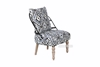Picture of PAISLEY LOUNGE CHAIR * BLACK/WHITE