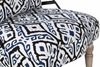 Picture of PAISLEY LOUNGE CHAIR * BLACK/WHITE