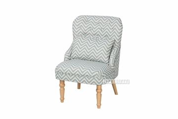 Picture of HAXBY LOUNGE CHAIR * BLUE/WHITE