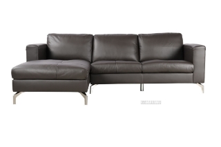 Picture of CINDY Sectional Sofa *Genuine Leather (Dark) - Left