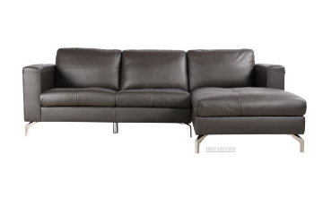 Picture of CINDY SECTIONAL SOFA *GENUINE LEATHER *DARK