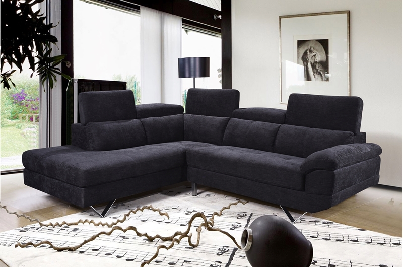 Bronte Sectional Sofa Black Ifurniture The Largest Furniture