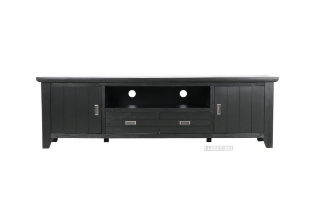 Picture of CAROL Solid Acacia Entertainment Unit/TV Unit (Black) - 160
