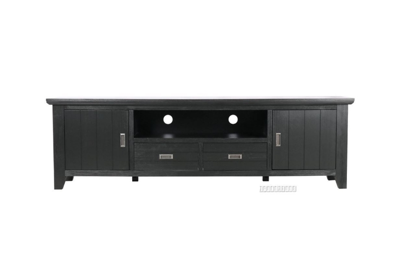 Picture of CAROL Solid Acacia Entertainment/TV Unit (Black)