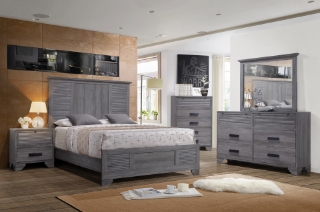 Picture of MORITZ Bedroom Collection (Grey) - King Size Bed Frame