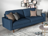 Picture of MAC Fabric Sofa Range (Dark Blue) - Loveseat + Sofa Set