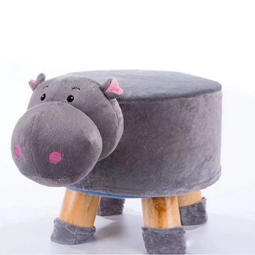 Picture of PLUSH ANIMAL FOOT STOOL - HIPPO