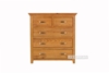 Picture of (FINAL SALE)NOTTINGHAM 5DRW chest *SOLID OAK