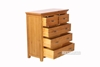 Picture of (FINAL SALE)NOTTINGHAM 5DRW chest *SOLID OAK