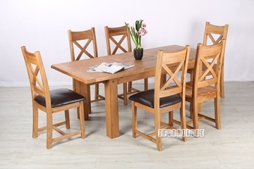 Picture of WESTMINSTER 7PC 150-200 EXTENSION DINING SET *SOLID OAK