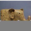 Picture of HARDWOOD Ottoman (Yellow Elephant)