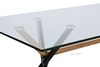 Picture of COSMO 140 GLASS RECTANGLE DINING TABLE