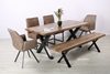 Picture of GALLOP 180 DINING BENCH *LIVE EDGE* DARK