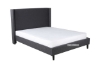 Picture of POOLE Upholstered Bed Frame in Double/Queen/King Size (Dark Grey)