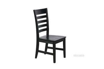 Picture of CAROL SOLID ACACIA DINING CHAIR *BLACK