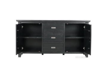 Picture of CAROL Solid Acacia Sideboard (Black)
