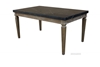 Picture of IMPERIAL 163 DINING TABLE * REAL BLACK MARBLETOP/SOLID WHITE WASH TIMBER IN