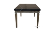Picture of IMPERIAL 163 DINING TABLE * REAL BLACK MARBLETOP/SOLID WHITE WASH TIMBER IN