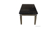Picture of IMPERIAL COFFEE TABLE * REAL BLACK MARBLE TOP/WHITE WASH TIMBER