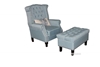 Picture of BRADFORD LOUNGE CHAIR WITH OTTOMAN *BLUE