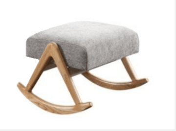 Picture of PUDDLE Rocking Chair with Stool (Gray)