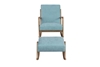 Picture of PUDDLE ROCKING CHAIR WITH STOOL* BLUE