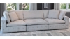 Picture of SUSSEX Memory Foam 4-Seater Extra Large Sofa with Ottoman (Light Gray)