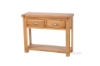 Picture of WESTMINSTER Solid Oak Wood 2-Drawer Console Table