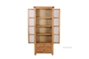 Picture of WESTMINSTER 2DR 4DRW DISPLAY CABINET *SOLID OAK