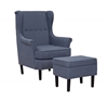 Picture of CARACARA ACCENT CHAIR WITH OTTOMAN *GREY