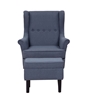 Picture of CARACARA ACCENT CHAIR WITH OTTOMAN *GREY