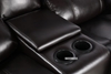 Picture of BRIGHTON  1+2+3 Reclining SOFA RANGE * DARK BROWN AIR LEATHER  - 1S+2S+3S COMBO