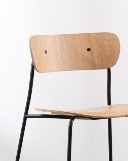 Picture of CRISP BENT WOOD CHAIR WITH ARMS *NATURAL - without arm
