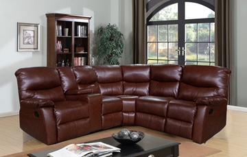 Picture of HARNEY RECLINING SECTIONAL SOFA *LEATHER GEL