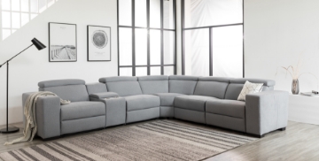 Picture of Grenata Modular Fabric power reclining sectional sofa *  *MEMORY FOAM
