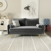 Picture of MARYJANET Velvet Sofa Range (Gray) - 3 Seater (Sofa)