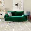 Picture of MARYJANET Velvet 2-Seater Loveseat (Green) 