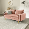 Picture of MARYJANET Velvet Sofa Range (Rose) - Loveseat + Sofa Set