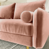 Picture of MARYJANET Velvet Sofa Range (Rose) - 2 Seater (Loveseat)
